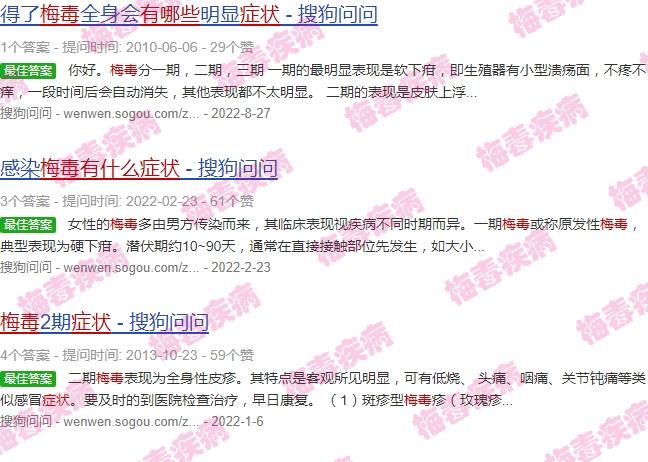 汕头梅毒人数 - 汕头梅毒症状有什么征兆