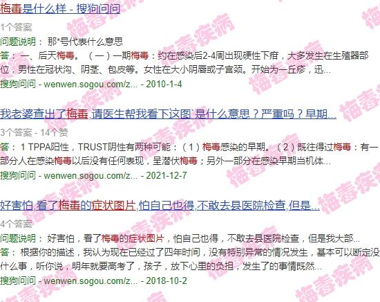 汕头梅毒人数 - 汕头梅毒症状图片